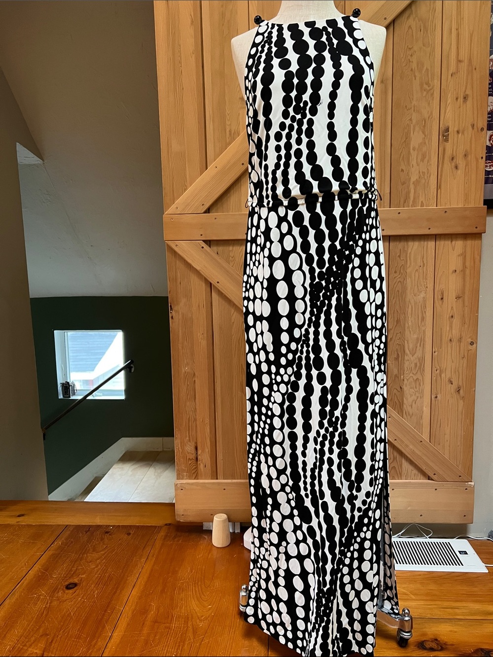 EUC Vintage Trina Turk stretch jersey maxi dress size 4 circa 2000s